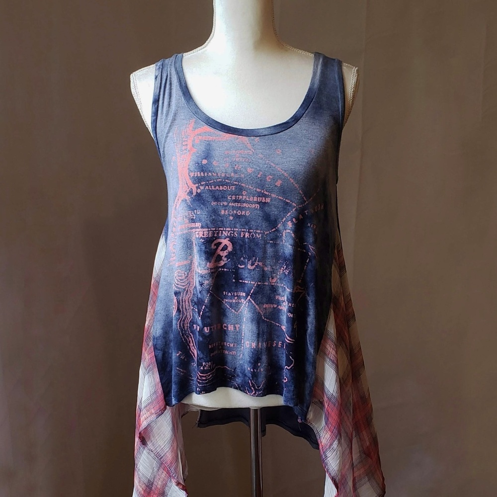 Scrapbook Brooklyn Neighborhood HIgh Low Tank Top